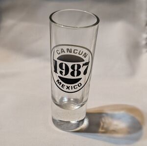 1987 Cancun Mexico Shot Glass